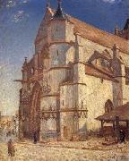 Alfred Sisley The Church at Moret in Morning Sun china oil painting reproduction